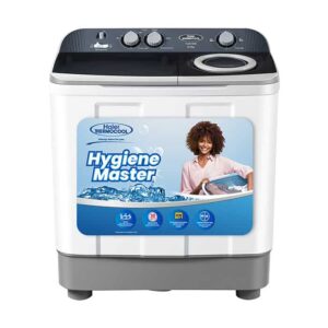 Haier Thermoocol Hygiene Master Top load Semi Automatic, 8kg, Grey, 3 Wash Program, Washing Machine