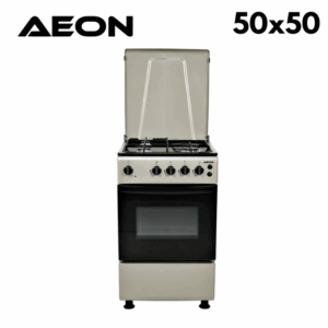 AEON GAS COOKER 50X50 3G INOX HOB-SILVER S5311MEIMPDBS