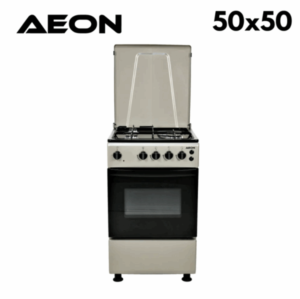 AEON GAS COOKER 50X50 3G INOX HOB-SILVER S5311MEIMPDBS
