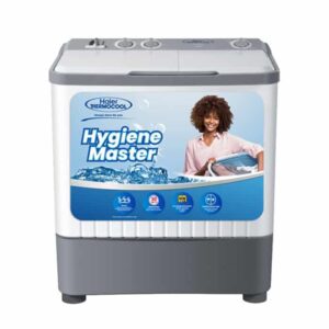 Haier Thermocool Hygiene Master Top load Semi Automatic, 6kg, Grey, 3 Wash Program, Washing Machine